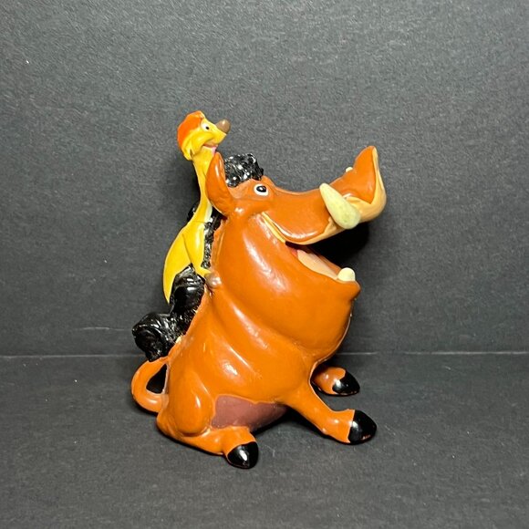 Vintage Disney Lion King Timon & Pumbaa PVC Cake Topper Toy Figurine 2.75" - Picture 5 of 7
